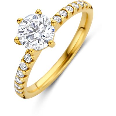 Quickjewels Huiscollectie Goud 14K geelgoud ring lab grown diamant 1.24ct f vs 4035588 18.50 Quickjewels Huiscollectie Goud 14K geelgoud ring lab grown diamant 1.24ct f vs 4035588 18.50