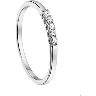 Quickjewels Huiscollectie Goud ring diamant 0.10ct h si 14K witgoud 4103661 Quickjewels Huiscollectie Goud ring diamant 0.10ct h si 14K witgoud 4103661