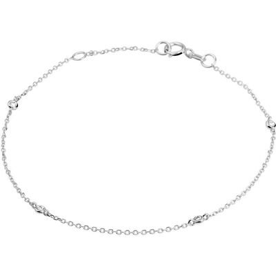Quickjewels Huiscollectie Goud armband diamant 0.02ct h si 16,5 - 18 cm 14K witgoud 4105288 Quickjewels Huiscollectie Goud armband diamant 0.02ct h si 16,5 - 18 cm 14K witgoud 4105288