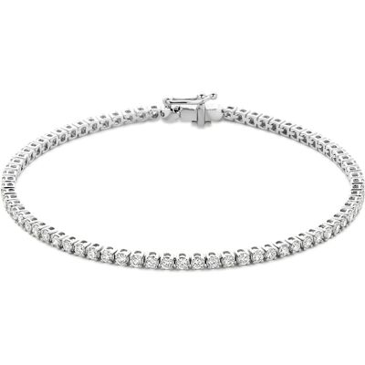 Quickjewels Huiscollectie Goud 14K witgoud tennisarmband lab grown diamant 2.00ct f vs 2,2 mm 17,5 cm 4106480 Quickjewels Huiscollectie Goud 14K witgoud tennisarmband lab grown diamant 2.00ct f vs 2,2 mm 17,5 cm 4106480