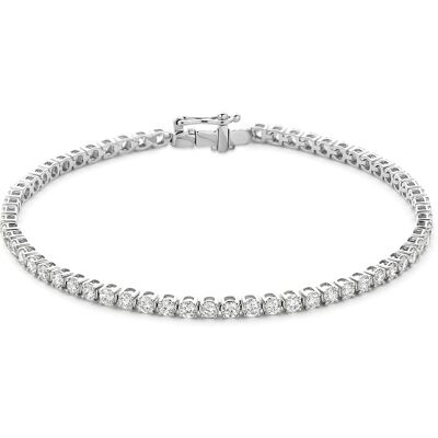 Quickjewels Huiscollectie Goud 14K witgoud tennisarmband lab grown diamant 3.00ct f vs 2,5 mm 17,5 cm 4106481 Quickjewels Huiscollectie Goud 14K witgoud tennisarmband lab grown diamant 3.00ct f vs 2,5 mm 17,5 cm 4106481
