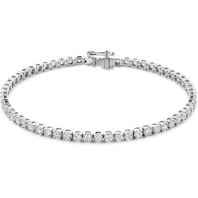 Quickjewels Huiscollectie Goud 14K witgoud tennisarmband lab grown diamant 4.00ct f vs 2,8 mm 17,5 cm 4106482 Quickjewels Huiscollectie Goud 14K witgoud tennisarmband lab grown diamant 4.00ct f vs 2,8 mm 17,5 cm 4106482