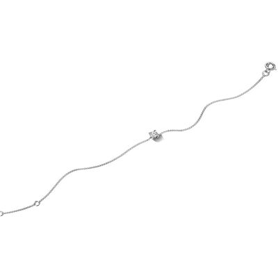 Quickjewels Huiscollectie Goud armband lab grown diamant 15,5 - 17,5 - 19,5 cm 0.25ct h si 14K wit met palladium 4600135 Quickjewels Huiscollectie Goud armband lab grown diamant 15,5 - 17,5 - 19,5 cm 0.25ct h si 14K wit met palladium 4600135