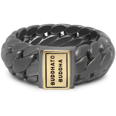 Buddha to Buddha - 542BRG 17 - Ring Ben Small Black Gold Buddha to Buddha - 542BRG 17 - Ring Ben Small Black Gold
