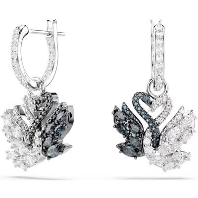 Swarovski Swan oorringen 5705728 - Zilverkleurig Swarovski Swan oorringen 5705728 - Zilverkleurig