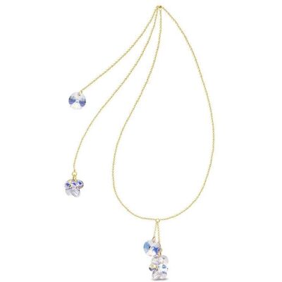 Spark NG64287AB - Orchid Gilded - Aurora Borealis Crystal - Ketting Spark NG64287AB - Orchid Gilded - Aurora Borealis Crystal - Ketting
