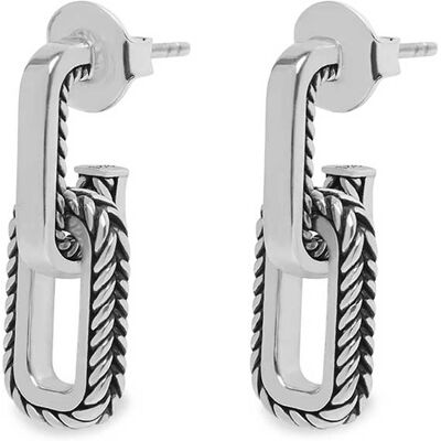 BUDDHA TO BUDDHA - 119 one - Barbara Link Earhanger Silver - oorbellen BUDDHA TO BUDDHA - 119 one - Barbara Link Earhanger Silver - oorbellen