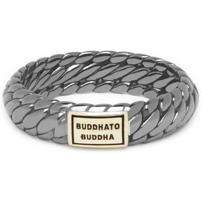 BUDDHA TO BUDDHA 125BR SG 17 - Ben XS Ring Black Rhodium Shine Gold 14 Kt - Ring BUDDHA TO BUDDHA 125BR SG 17 - Ben XS Ring Black Rhodium Shine Gold 14 Kt - Ring