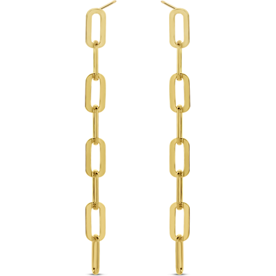 Casa Jewelry Casa TG.0024.00 - Paperclip Goudkleur - Oorbellen Casa Jewelry Casa TG.0024.00 - Paperclip Goudkleur - Oorbellen