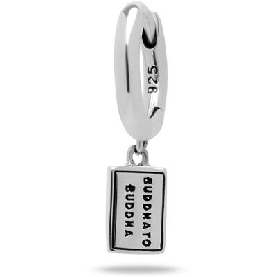 BUDDHA TO BUDDHA 418 One - Esther Earhoop Silver Single Piece - Oorbel BUDDHA TO BUDDHA 418 One - Esther Earhoop Silver Single Piece - Oorbel