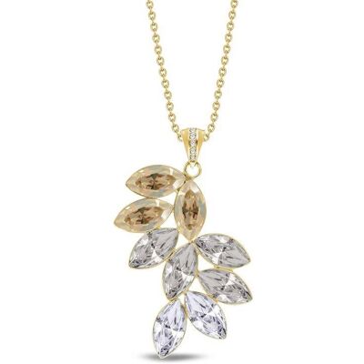 Spark NG42289GSC - Bird Of Paradise Gilded - Golden Shadow, Silver Shade, Crystal - Ketting Spark NG42289GSC - Bird Of Paradise Gilded - Golden Shadow, Silver Shade, Crystal - Ketting