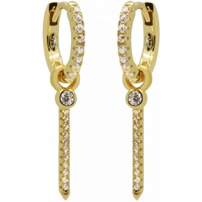 Karma H321GP - Hinged Hoops Tube - Oorbellen Karma H321GP - Hinged Hoops Tube - Oorbellen