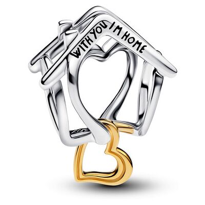 Pandora 764145C00 - Zilver 925 - Bicolor verguld - Huisje - Bedel Pandora 764145C00 - Zilver 925 - Bicolor verguld - Huisje - Bedel
