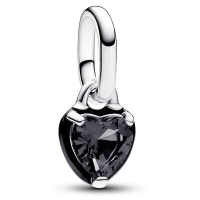 Pandora ME 793042C01 - Black Chakra Heart Mini Dangle Charm - Bedel Pandora ME 793042C01 - Black Chakra Heart Mini Dangle Charm - Bedel