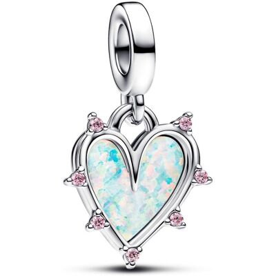 Pandora 793434C01 - Charm dangle Friendship Opalescent - Bedel Pandora 793434C01 - Charm dangle Friendship Opalescent - Bedel