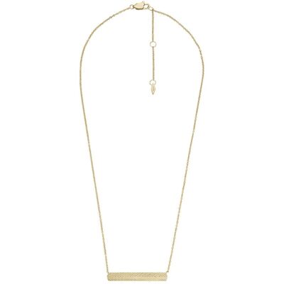 Fossil Sieraden Fossil JF04533710 - Linear Texture - Goudkleurig - Ketting Fossil Sieraden Fossil JF04533710 - Linear Texture - Goudkleurig - Ketting