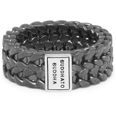 Buddha to Buddha - 193BRS 18 - Julius Ring Black Rhodium Silver - Ring Buddha to Buddha - 193BRS 18 - Julius Ring Black Rhodium Silver - Ring