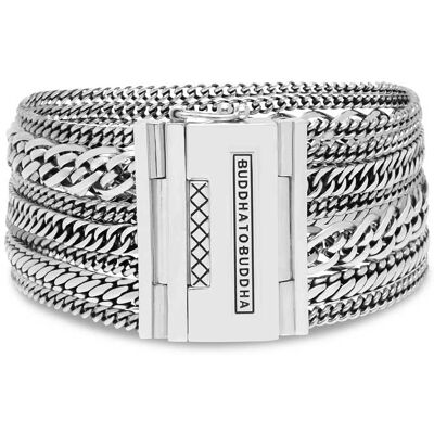 BUDDHA TO BUDDHA - 124 C+ - Multi Chain Nathalie Bracelet Silver - armband BUDDHA TO BUDDHA - 124 C+ - Multi Chain Nathalie Bracelet Silver - armband