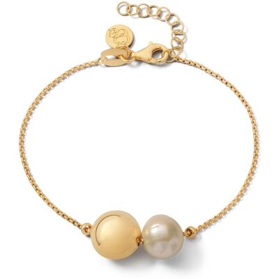 Casa Jewelry Casa PA.0141.00 - Doobie Shiny Goud - Armband Casa Jewelry Casa PA.0141.00 - Doobie Shiny Goud - Armband