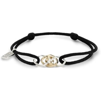 Buddha to Buddha Buddah To Buddha 136BL M - Chain Bicolor - Koord - Armband Buddha to Buddha Buddah To Buddha 136BL M - Chain Bicolor - Koord - Armband