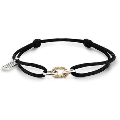 Buddha to Buddha Buddah To Buddha 137BL M - Katja Link Bicolor - Koord - Armband Buddha to Buddha Buddah To Buddha 137BL M - Katja Link Bicolor - Koord - Armband