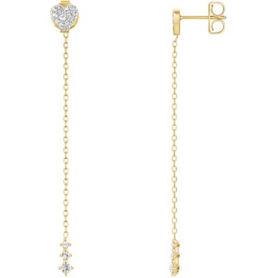 Rosefield Sieraden Rosefield - Long Heart - JEHLG-J1277 - Oorbellen Rosefield Sieraden Rosefield - Long Heart - JEHLG-J1277 - Oorbellen