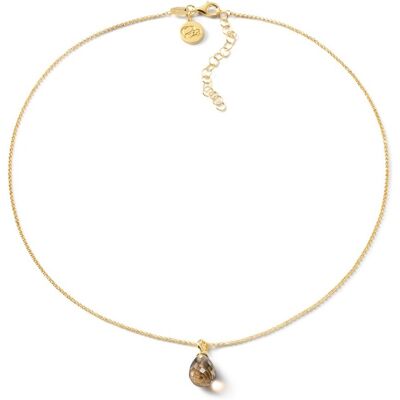 Casa Jewelry Casa TC.8051.00 - Luca Rookkwarts Goudkleur - Ketting Casa Jewelry Casa TC.8051.00 - Luca Rookkwarts Goudkleur - Ketting