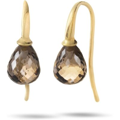 Casa Jewelry Casa TG.8051.00 - Luca Rookkwarts Goudkleur - Oorbellen Casa Jewelry Casa TG.8051.00 - Luca Rookkwarts Goudkleur - Oorbellen