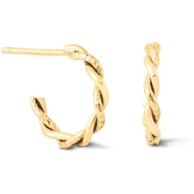 Casa Jewelry Casa TL.0002.00 - Twister Goudkleur CPS - Oorbellen Casa Jewelry Casa TL.0002.00 - Twister Goudkleur CPS - Oorbellen