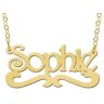 Names4ever Sophie Stijl Gouden Naamketting Goudkleurig Valkenoog ketting 42cm female