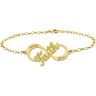 Faith Armband van Goud met Infinity Naamhanger > Names4ever Goudkleurig