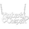 Names4ever Kimberly-Casper Stijl Zilveren Naamketting Zilverkleurig Valkenoog ketting 42cm female