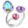 Glaskristal Ring van Spark Jewelry - Paradise Shine female