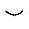 Karma Zilveren Vierkant Choker Zwart female