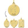 Names4ever Gouden Hanger met Duitse Dog Hond + Naam Graveren Goudkleurig other