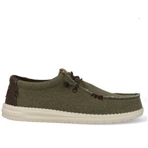 Heydude Instappers Walli Braided Burnt HD40003-3CI Groen-44 maat 44 Heydude Instappers Walli Braided Burnt HD40003-3CI Groen-44 maat 44