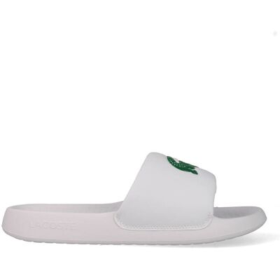 Lacoste Slippers Serve Slide 1.0 749CMA002108261-WHT/GRN Wit / Groen-40.5 maat 40.5 Lacoste Slippers Serve Slide 1.0 749CMA002108261-WHT/GRN Wit / Groen-40.5 maat 40.5