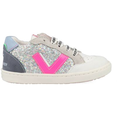 Shoesme Sneakers UR22S043-G Wit / Blauw-22 maat 22 Shoesme Sneakers UR22S043-G Wit / Blauw-22 maat 22