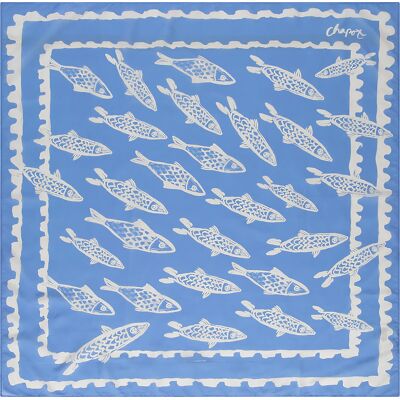 Fabienne Chapot Sjaal School Of Fishes Blauw dames Blauw ONE unisex Fabienne Chapot Sjaal School Of Fishes Blauw dames Blauw ONE unisex
