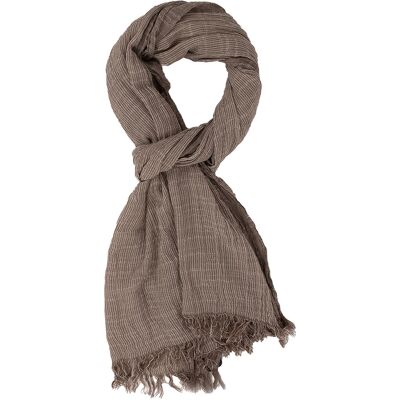 Tresanti Sjaal Galdino Small striped Bruin heren Bruin ONE unisex Tresanti Sjaal Galdino Small striped Bruin heren Bruin ONE unisex