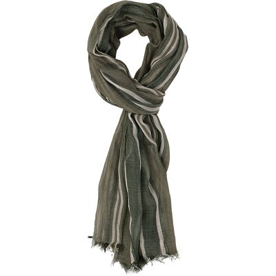 Tresanti Sjaal Germano Irregular stripe Groen heren Groen ONE unisex Tresanti Sjaal Germano Irregular stripe Groen heren Groen ONE unisex