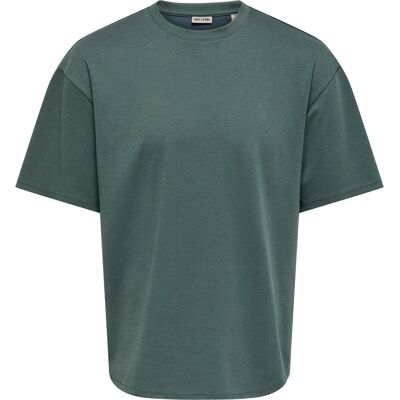 Only & Sons T-shirt Caspian Airflex Boxy Grijs heren Grijs M,XL,S,L,XXL unisex Only & Sons T-shirt Caspian Airflex Boxy Grijs heren Grijs M,XL,S,L,XXL unisex