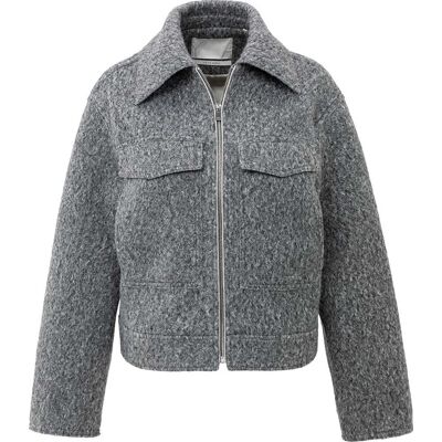 Yaya Jas Boucle Grijs dames Zwart 38,44,40,42,34 unisex Yaya Jas Boucle Grijs dames Zwart 38,44,40,42,34 unisex