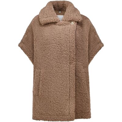 Rino & Pelle Teddy Cape Luca Bruin dames Bruin XS,S unisex Rino & Pelle Teddy Cape Luca Bruin dames Bruin XS,S unisex