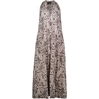 With Black Jurk Amina Talia Bruin dames Bruin S,XS,M unisex With Black Jurk Amina Talia Bruin dames Bruin S,XS,M unisex