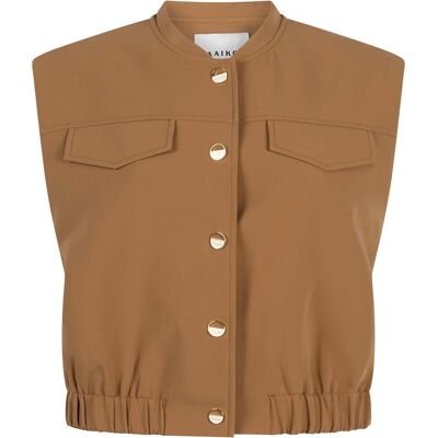 Aaiko Gilet Olivia Cognac dames Cognac S,L,M,XS,XL unisex Aaiko Gilet Olivia Cognac dames Cognac S,L,M,XS,XL unisex