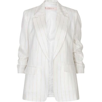 Esqualo Blazer Striped Linnen Wit dames Wit 42,40,36,38 unisex Esqualo Blazer Striped Linnen Wit dames Wit 42,40,36,38 unisex
