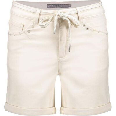 Geisha Jeans Short linnen mix Off White dames Off White XS,XXL unisex Geisha Jeans Short linnen mix Off White dames Off White XS,XXL unisex