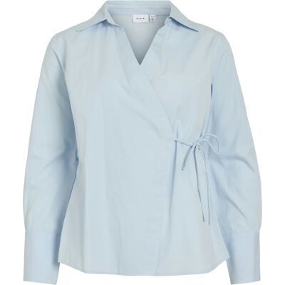 Vila Blouse Lumi Wrap V-neck Blauw dames Blauw 38,44,36,42,40,34 unisex Vila Blouse Lumi Wrap V-neck Blauw dames Blauw 38,44,36,42,40,34 unisex