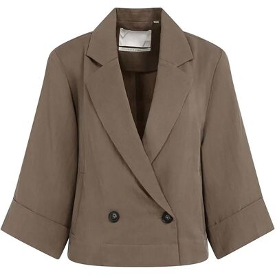 Yaya Blazer Woven Loose Fit Bruin dames Bruin 42,40,36,38 unisex Yaya Blazer Woven Loose Fit Bruin dames Bruin 42,40,36,38 unisex